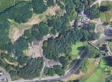 Aerial map view of the Theodore Wirth Golf Course Maintenance Shed